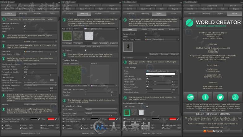 Unity3D游戏扩展资料 - 专业地形景观生成器 UNITY ASSET WORLD CREATOR PROFESSIONAL