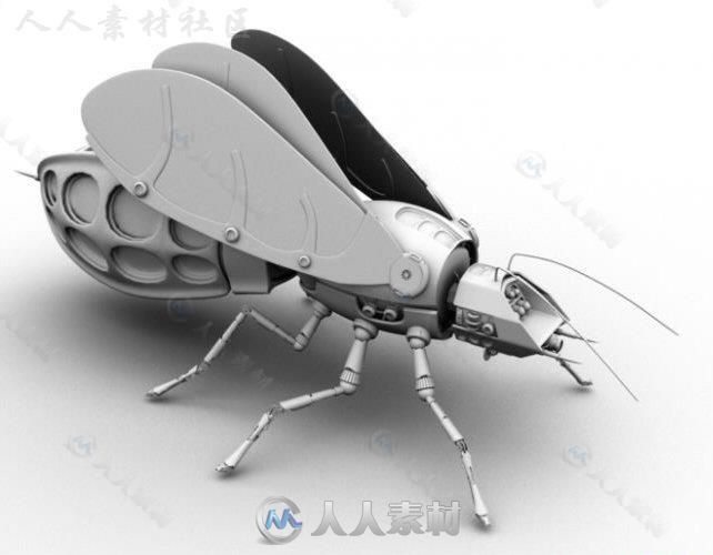 高精度机械蜜蜂3D模型 MECHA BEE