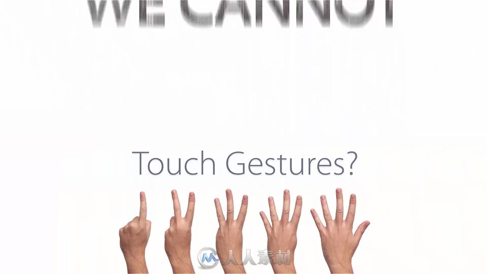 专业的触摸手势AE模板 Professional Touch Gestures