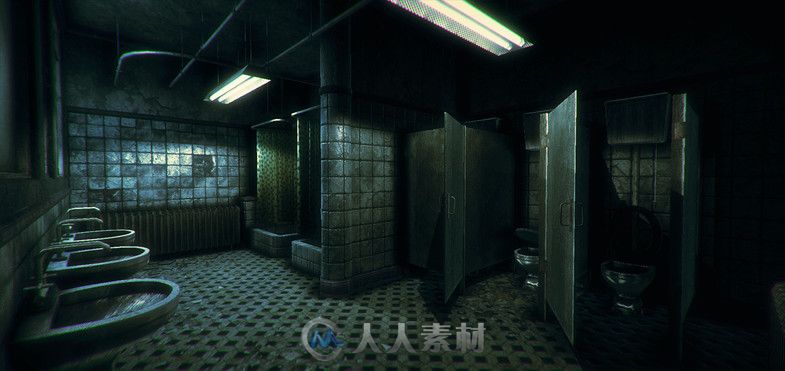 Unity3D游戏扩展资料 - 废弃医院UNITY MARKETPLACE – HE – ABANDONED HOSP...