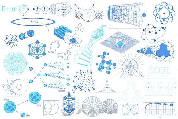 科学图表集Ai矢量模板Scientific Diagrams Collection