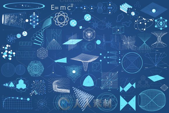 科学图表集Ai矢量模板Scientific Diagrams Collection