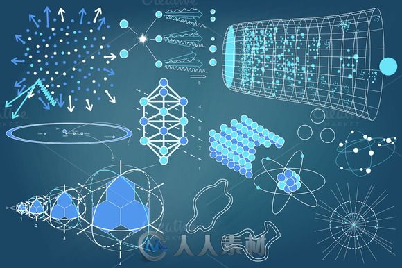 科学图表集Ai矢量模板Scientific Diagrams Collection