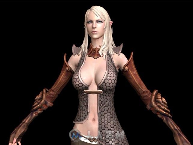 《TERA》鳞甲装高级精灵3D模型