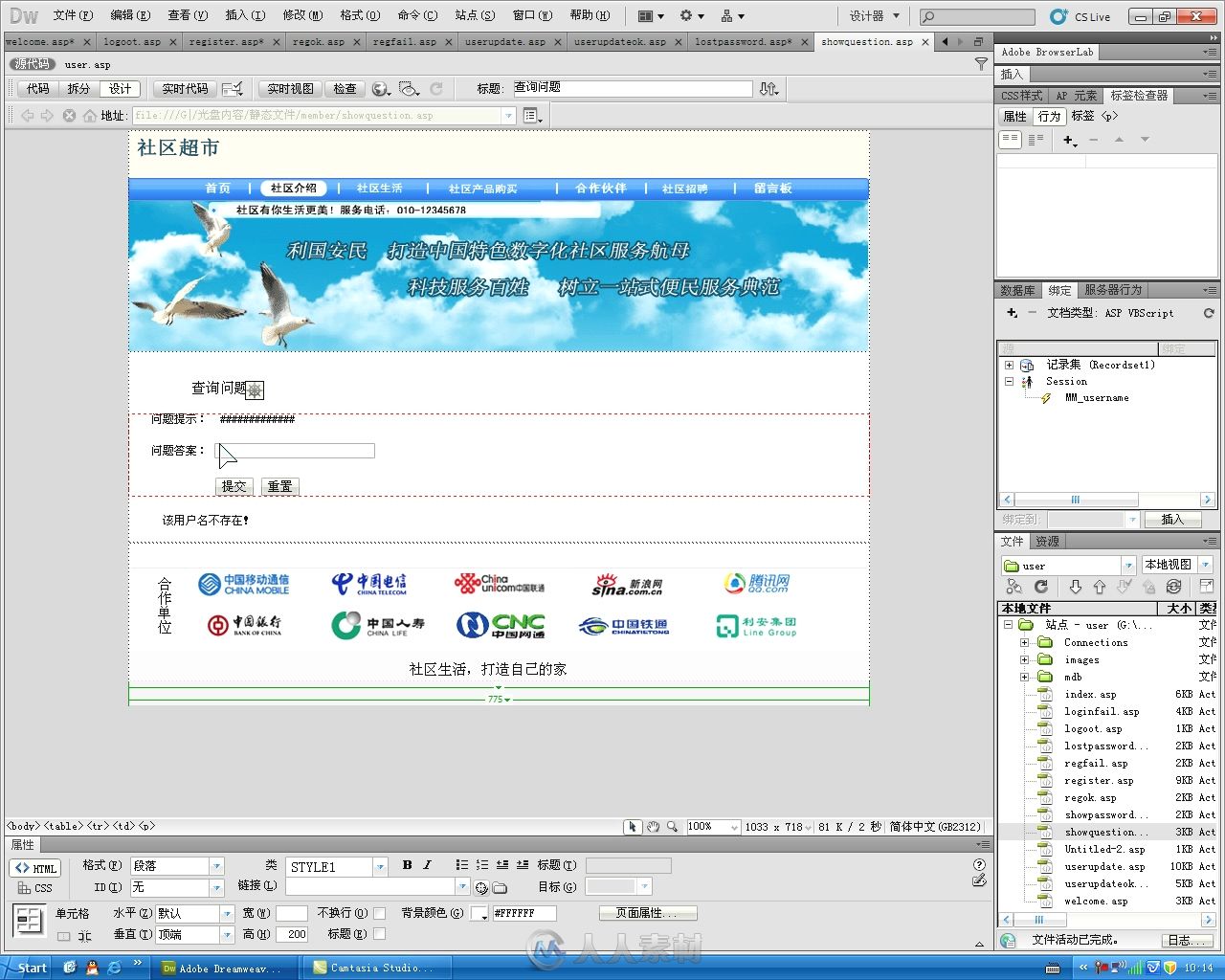 Dreamweaver CS5+ASP动态网站开发与典型实例