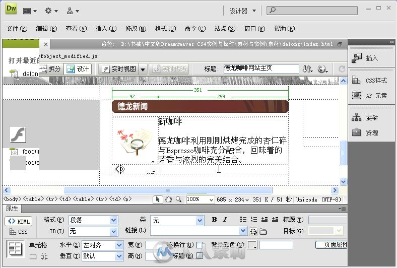 中文版Dreamweaver CS4实例与操作