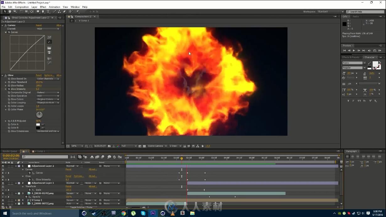 恶灵骑士火焰骷髅头C4D教程 TurbulenceFD Fire Skull – Cinema 4D and After Effe...