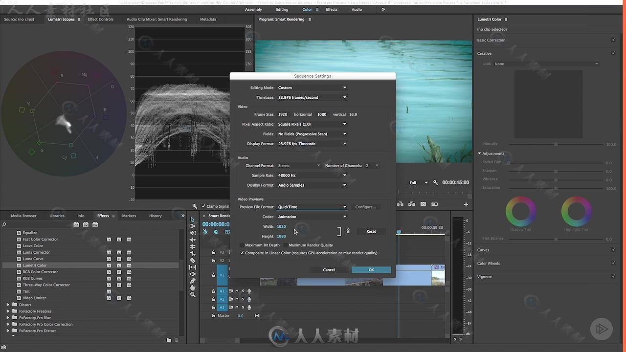 Premiere与MediaEncoder视频编码器压缩输出技术视频教程 Pluralsight Mastering Co...