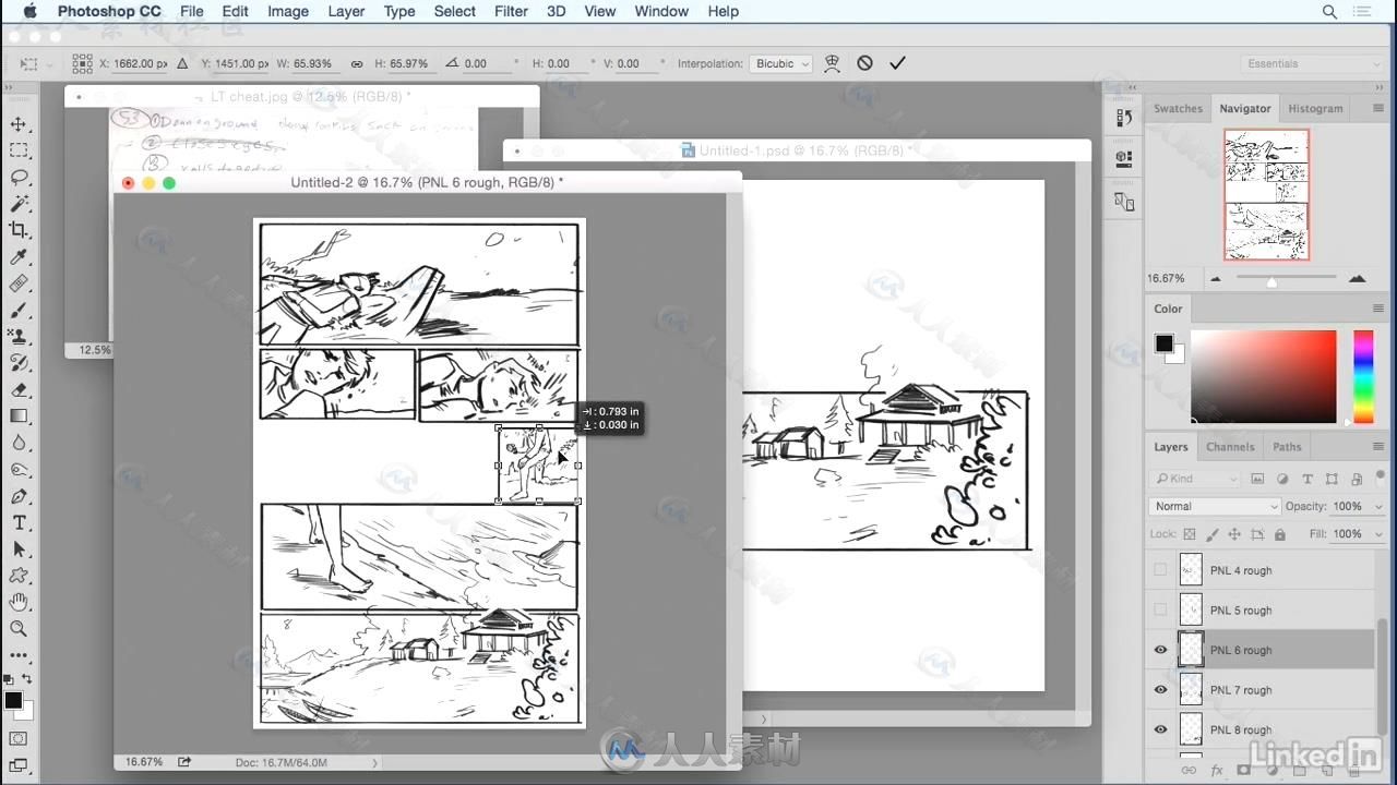 漫画书页排版绘画技巧视频教程 Penciling a Comic Book Page