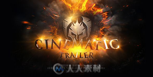 非常适合电影或游戏的片头动画AE模板 videohiveCinematic Trailer 10888401