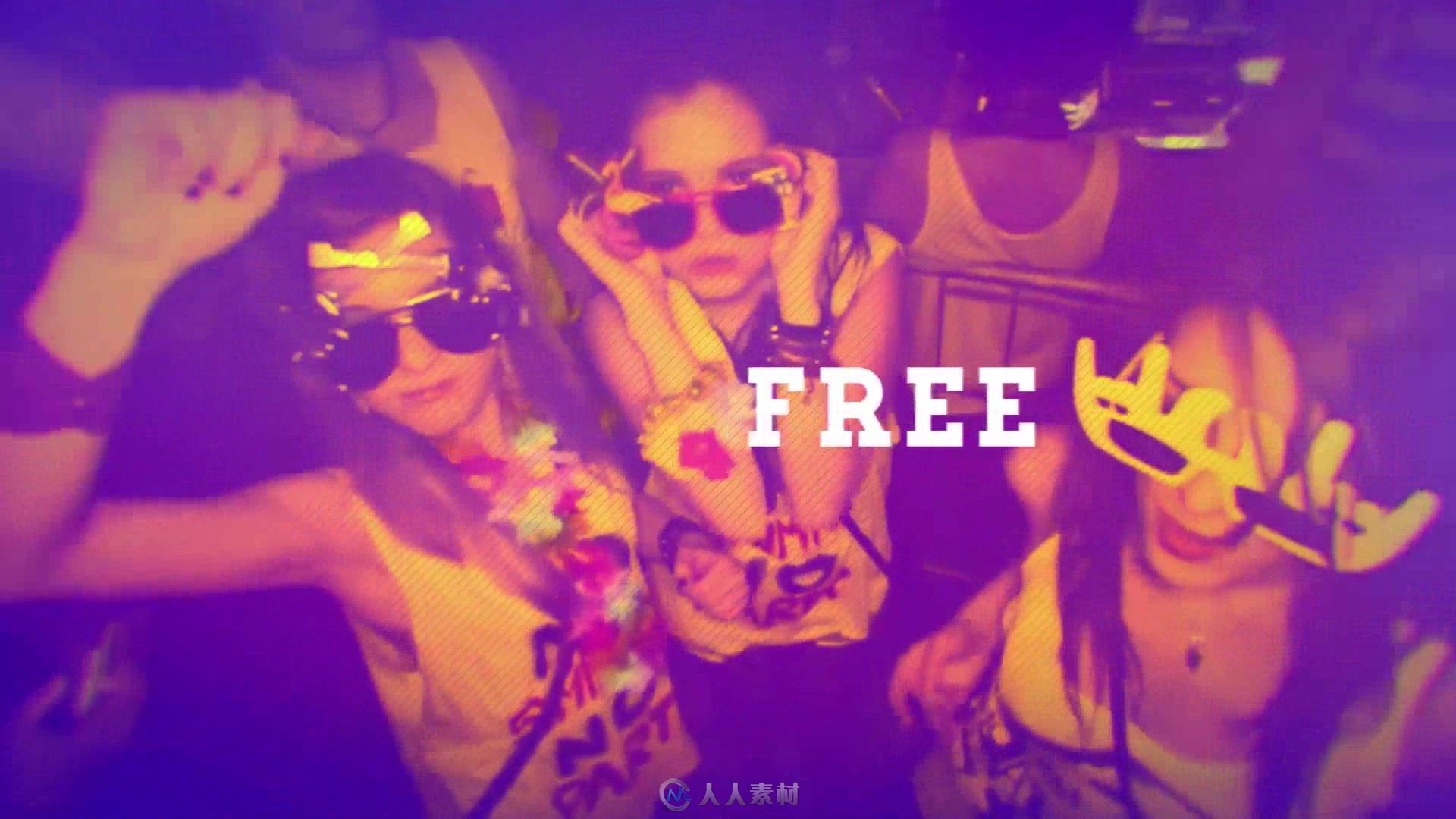 激情沙滩派对包装动画AE模板  Videohive Party Promo 16757918