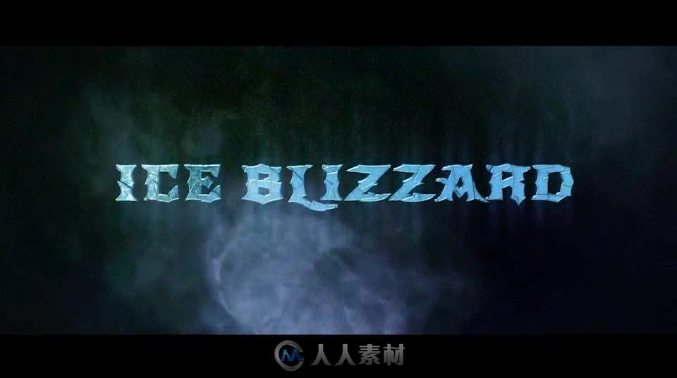 创意震撼冰雪暴Logo演绎动画AE模板  Videohive Ice Blizzard Logo 16887048