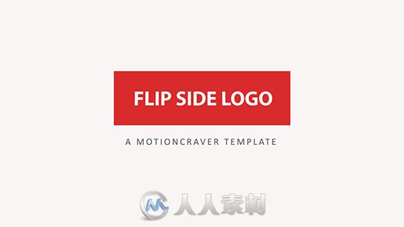 干净简单的文字字幕标题动画AE模板  VideohiveFlip Side Logo Reveal 15006884