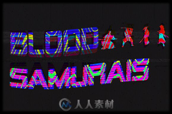 文字显示故障特效PS动作Text_Destroyer__Glitch_Edition