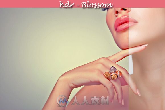 旧照新颜HDR照片特效PS动作HDR - Blossom  PS Action 39612