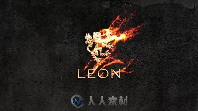 火焰燃烧金属显示消防标志AE模板 Videohive Flame &amp; Metal / Fire Logo Reveal