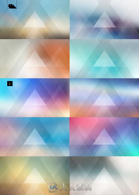 60款创意多边形高清图片60 Abstract Backgrounds Pack