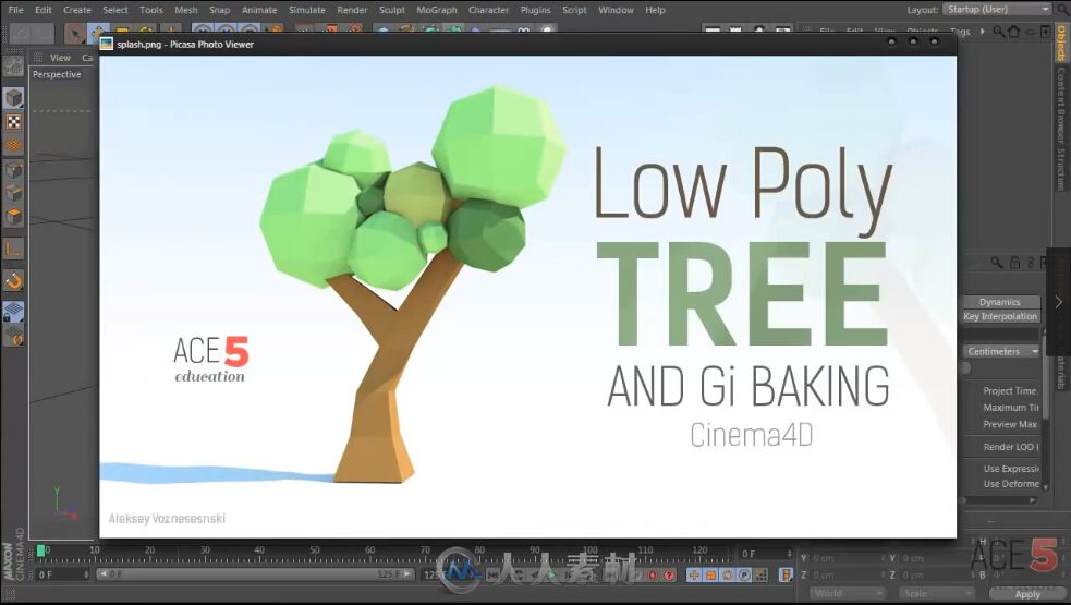 Low poly tree and GI baking【低模树和GI烘焙】