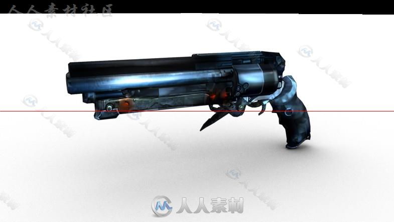 现代武器道具枪模型Unity3D资源素材