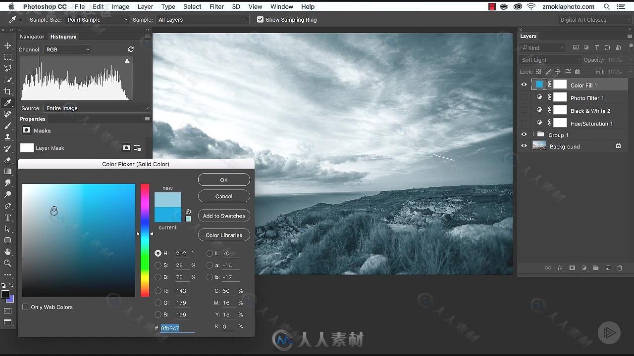 PS摄影艺术照黑白风格修饰训练视频教程 PLURALSIGHT MASTER THE ART OF TONING BLA...