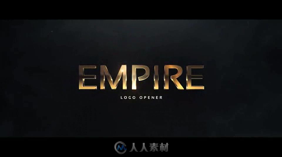 酷炫粒子合成显示帝国标志AE模板 Videohive Empire Logo Reveal 16605875