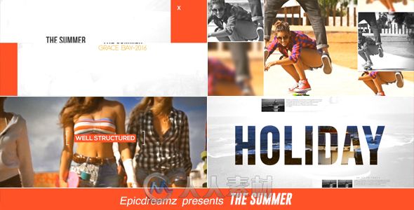 美丽夏季宣传动画AE模板  Videohive The Summer 16952361