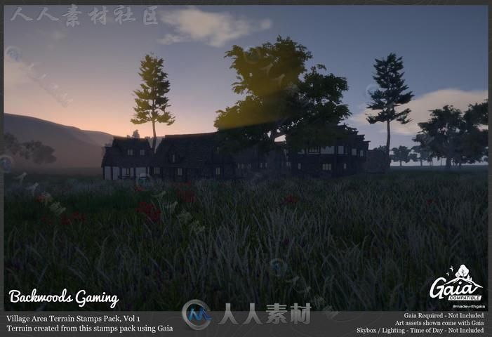 边远地区村庄地形编辑器扩充Unity3D资源素材