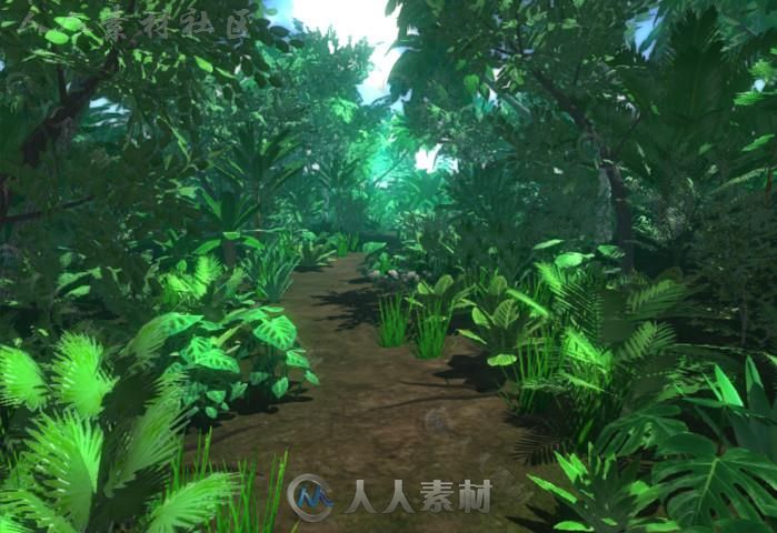 天然丛林植物Unity3D资源素材