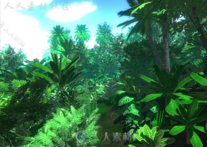 天然丛林植物Unity3D资源素材