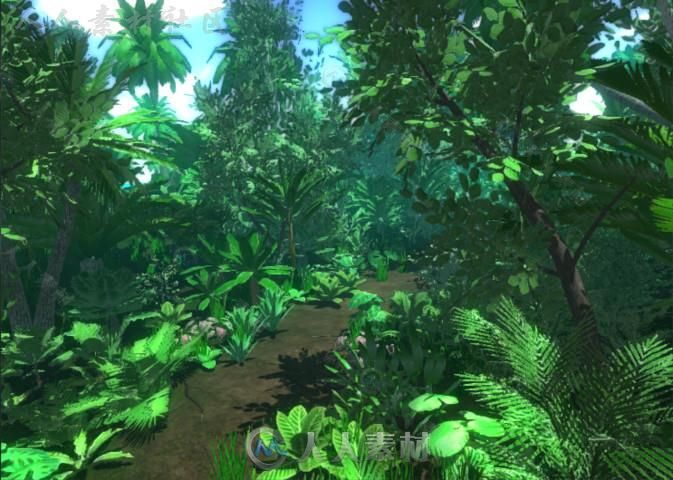 天然丛林植物Unity3D资源素材