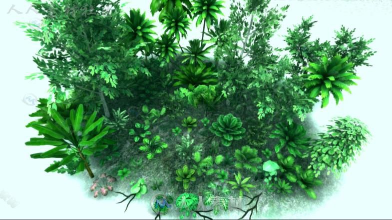 天然丛林植物Unity3D资源素材