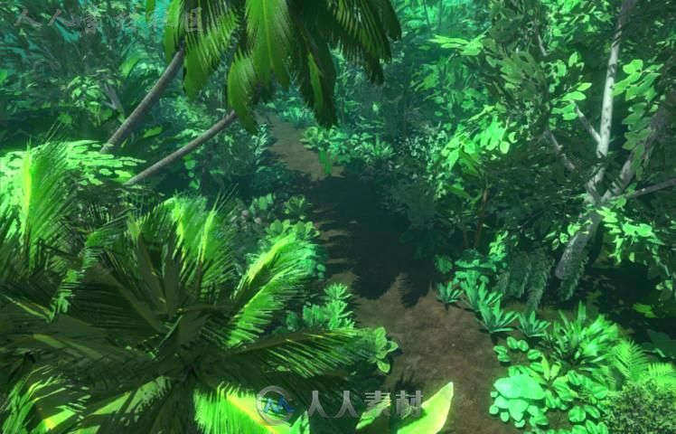 天然丛林植物Unity3D资源素材