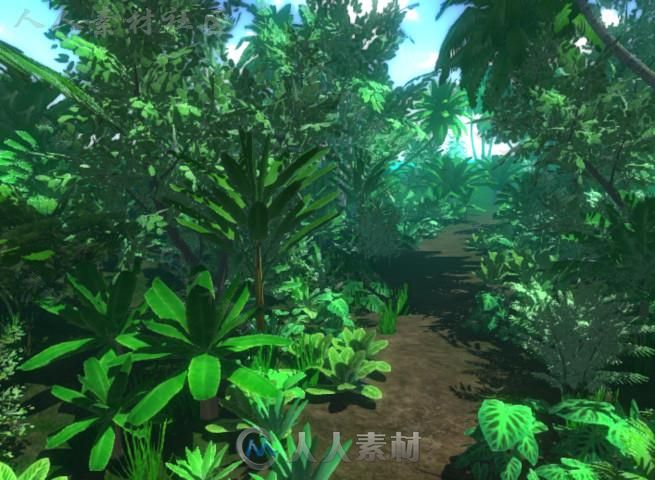 天然丛林植物Unity3D资源素材