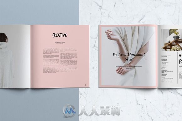 公司商业年度展示indesign排版模板Bold Magazine