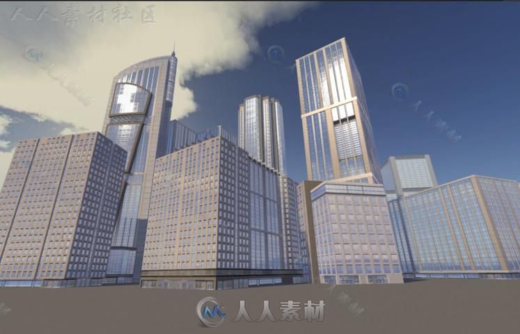 现代建筑城市环境Unity3D资源素材