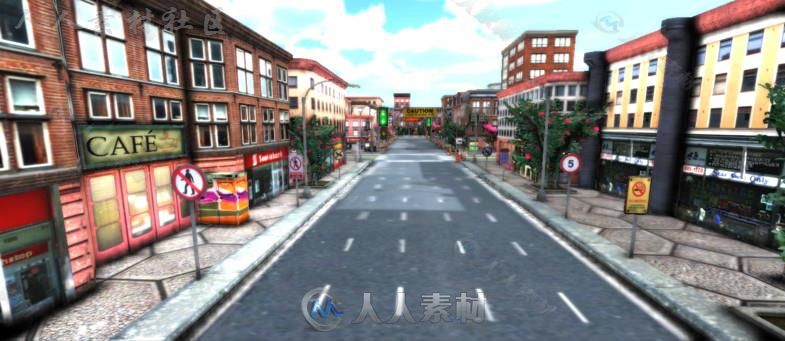 详细的城市环境Unity3D资源素材