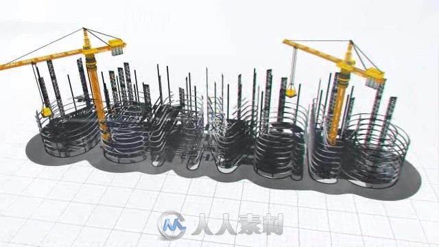 震撼建筑公司标志LOGO演绎AE模板 Videohive Construction Company Logo Buildup 1..