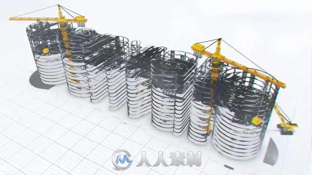 震撼建筑公司标志LOGO演绎AE模板 Videohive Construction Company Logo Buildup 1..