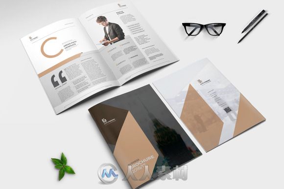 商业宣传册indesign排版模板Business Brochure 751954