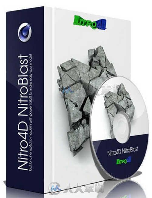 Nitro4D NitroBlast破碎特效C4D插件V2.02版 NITRO4D NITROBLAST V2.02 R13-R17 COM...