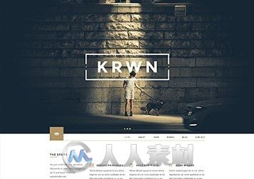 创意商业展示网页设计PSD模板 Krwn - Creative and Business PSD Theme -