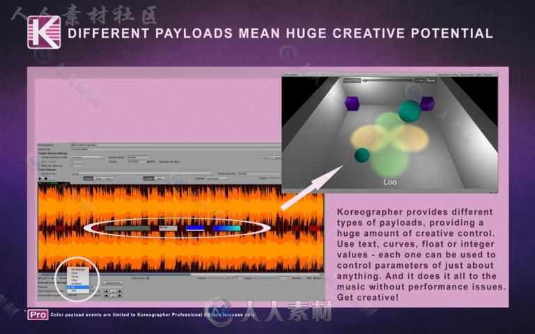 Koreographer声音编辑器扩充Unity资源素材