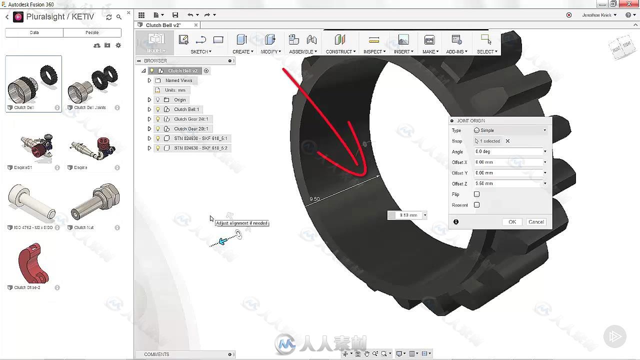 Fusion360组建装配基础训练视频教程