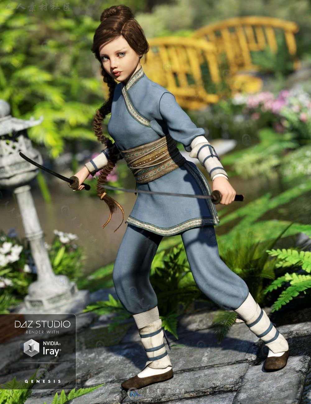 DAZ3D超精细年轻女孩3D模型合辑 DAZ3D TWEEN JULIE 7 PRO BUNDLE