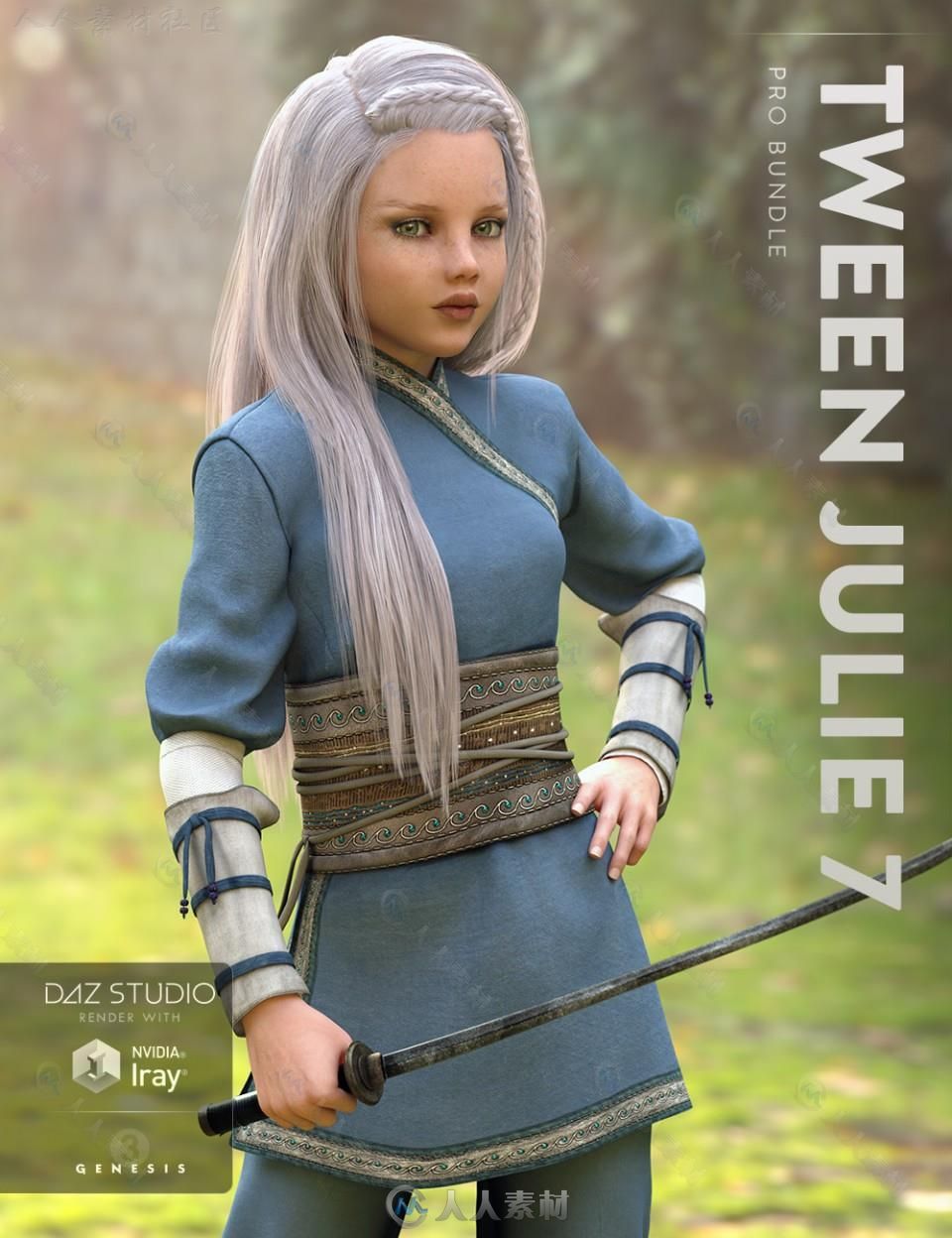 DAZ3D超精细年轻女孩3D模型合辑 DAZ3D TWEEN JULIE 7 PRO BUNDLE