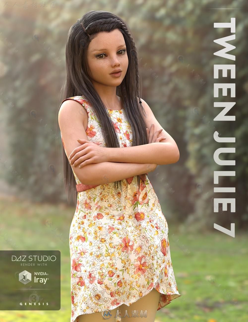 DAZ3D超精细年轻女孩3D模型合辑 DAZ3D TWEEN JULIE 7 PRO BUNDLE