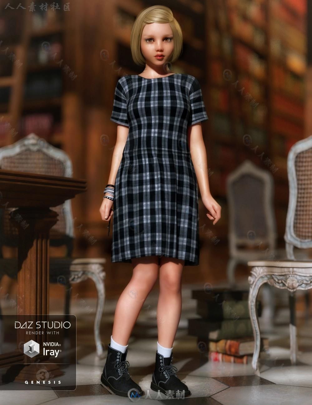 DAZ3D超精细年轻女孩3D模型合辑 DAZ3D TWEEN JULIE 7 PRO BUNDLE