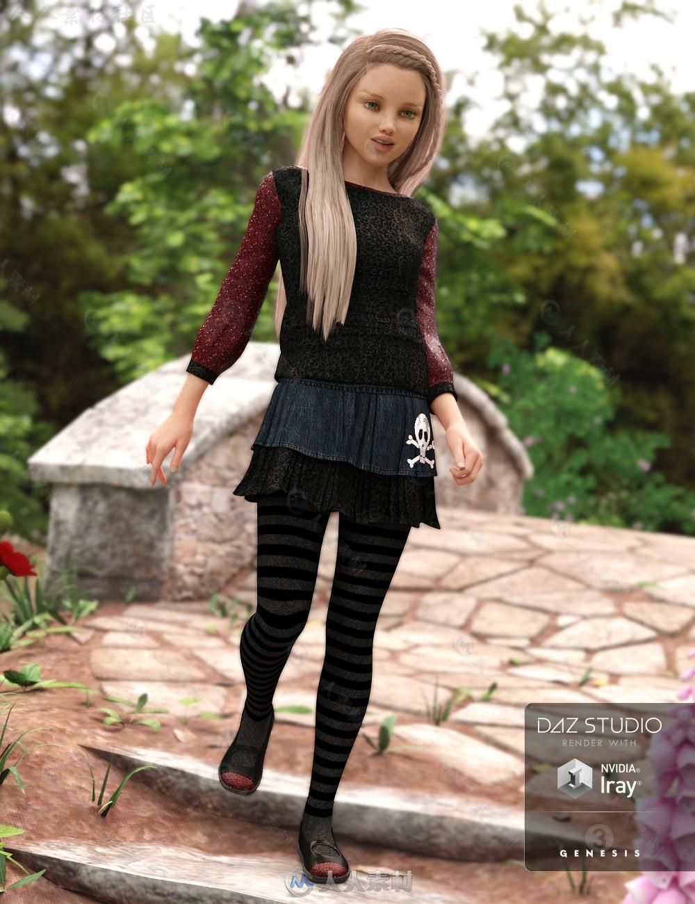 DAZ3D超精细年轻女孩3D模型合辑 DAZ3D TWEEN JULIE 7 PRO BUNDLE