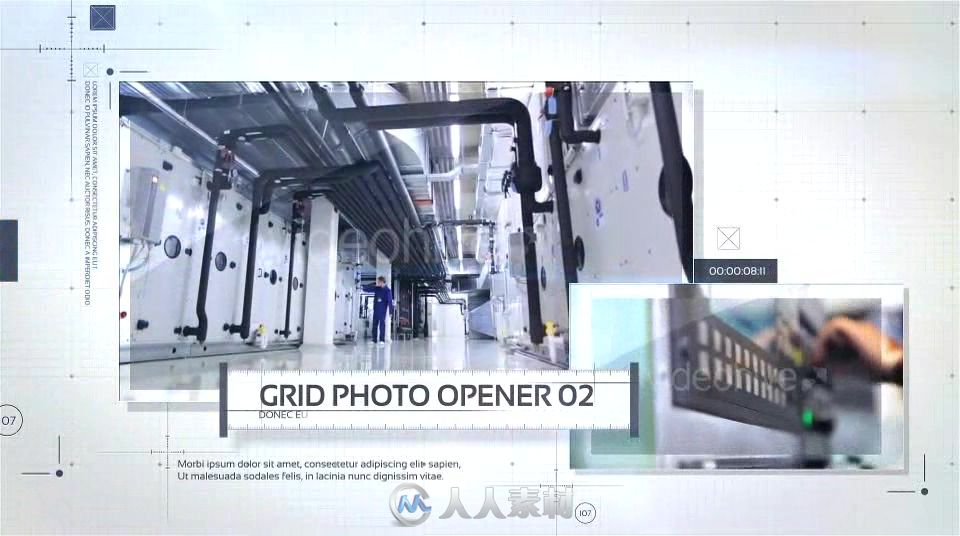 网格照片企业宣传片动画AE模板Videohive Grid Photo Opener Corporatedian'wanSli...