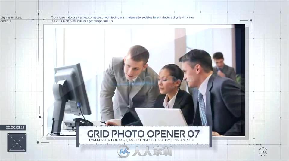 网格照片企业宣传片动画AE模板Videohive Grid Photo Opener Corporatedian'wanSli...